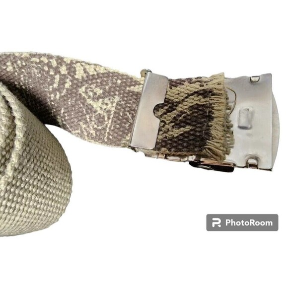 Set of 2 Hawk Cloth Woven Belts Size 44 - Picture 2 of 3